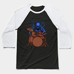 Octopus plays drums colored version Baseball T-Shirt